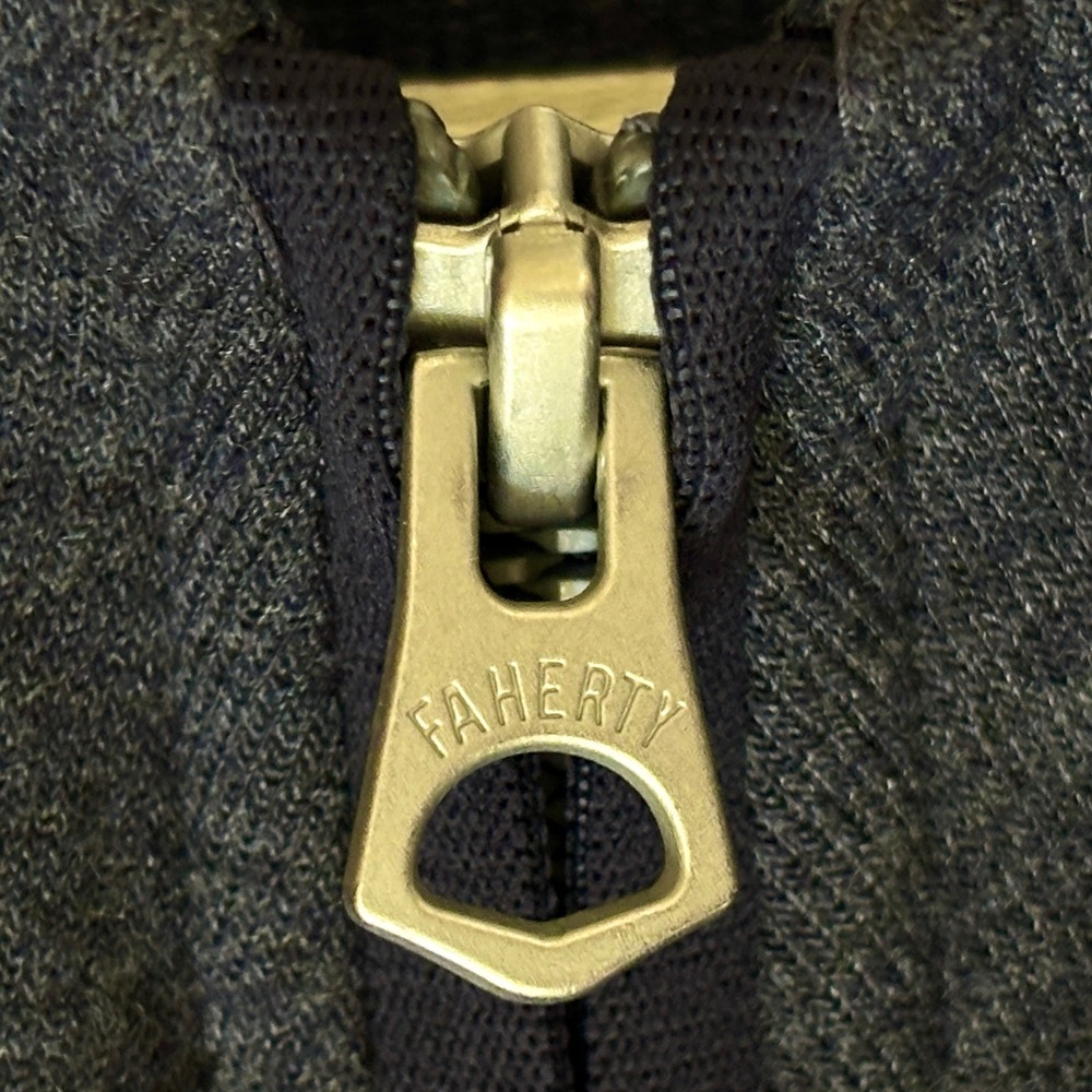 Faherty Men's 1/4 Zip Blue Pullover Sweater Sz‎ M Fleece Inside - Picture 3 of 13